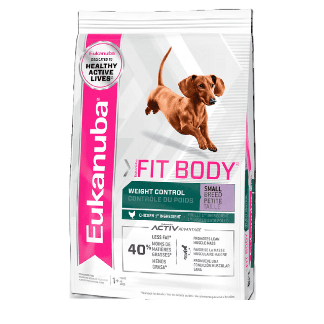 Eukanuba alimento para perro fit body raza pequeña 6.81kg