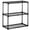 Black 3-SHELF, variant on 3-Shelf Wire Rack with Cover (1 Pack)