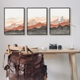 thumbnail image 2 of Stupell Southwestern Crags Mountain Peaks Landscape Painting Black Framed Art Print Wall Art, Set of 3, 2 of 8