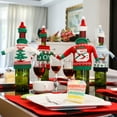 thumbnail image 4 of Leojiow Christmas Wine Bottle Knitted Sweater Covers Set 16X11X2Cm A, 4 of 7