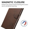 thumbnail image 3 of Dteck Case For Samsung Galaxy Note20 (6.7 inches) 2020 Released ,Magnetic Leather Stand Luxury Case Protective Shockproof Card Holder Wallet Phone Cover,Brown, 3 of 5