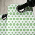 thumbnail image 3 of Ambesonne Green Grommet Curtain, Pop Art Retro Style Dots, 50" x 96", Fern Green and White, 3 of 6