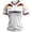 Germany-White-2, variant on Women's Soccer Jersey T-Shirt Germany Letter Print Short Sleeve V-Neck Casual Top, Elegant Graphic Print Blouse for Everyday Wear,S