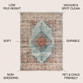 thumbnail image 2 of JONATHAN Y CALIFORNIA VINTAGE 5 x 8 Area Rug, Cadiz Vintage Medallion - Coral/Turquoise, CAV104A-5, 2 of 3
