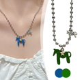 thumbnail image 3 of Cute Equine Inspired Pendant Necklace with Lightweight Alloy Chain A Versatile Jewelry for Ladies in Different Settings, 3 of 8