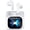 White, variant on Teetheory White Wireless Earbuds, ANC+ENC Noise Canceling, Touch Screen, Bluetooth 5.4, 48H Playtime