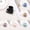 Black 1PCS & Light Pink 1PCS & Blue 1PCS & Sky Blue 1PCS & Khaki 1PCS & Coffee 1PCS, variant on Effortless Beauty Thick Hair Mini Jaw Clips, 5 cm, (Pack of 6)