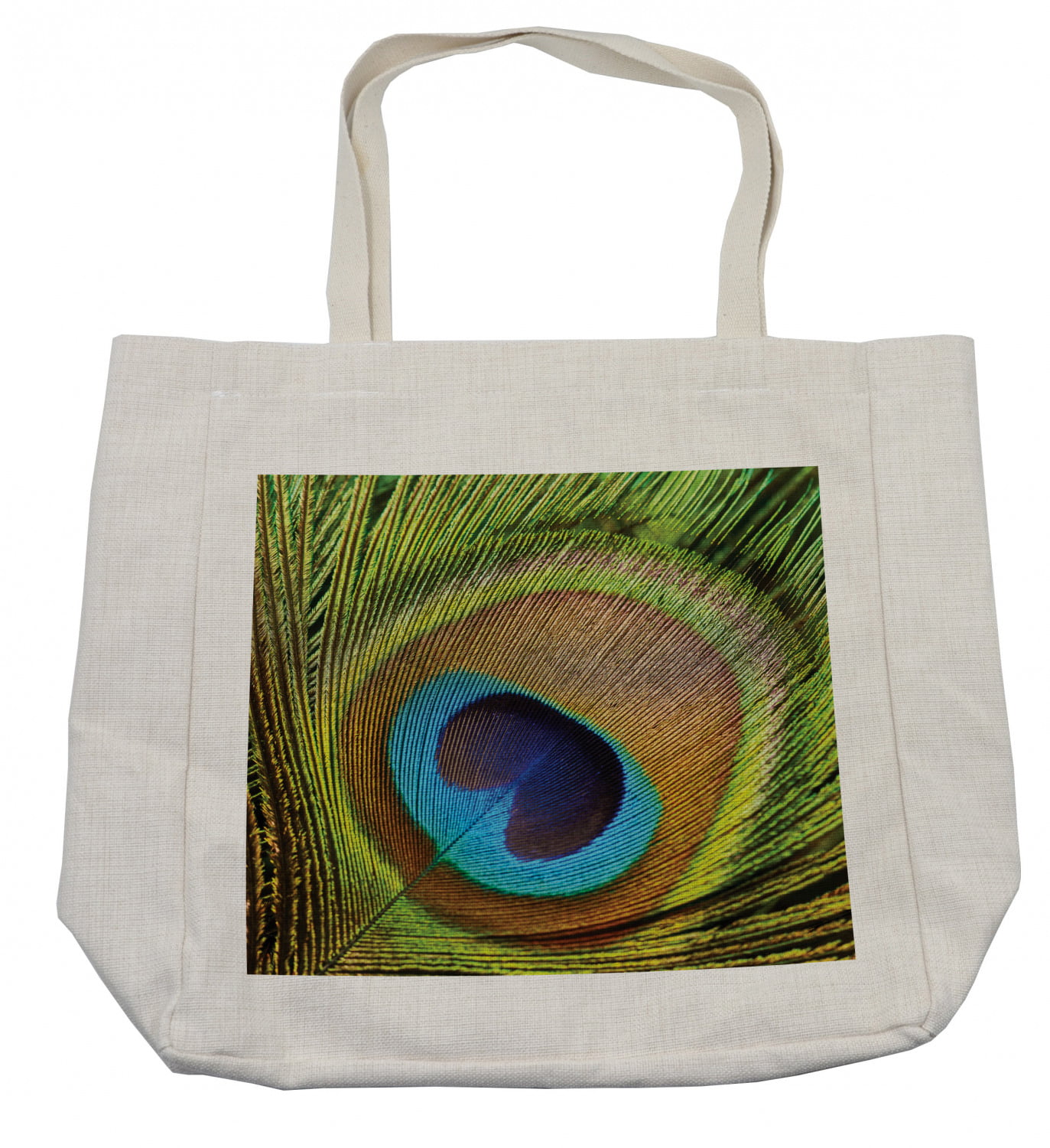Eco Reusable Foldable Shopping Tote Bag Peacock White Red Yellow Green Blue 