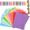 thumbnail image 1 of Wood Photo Frame Assorted Color Family Birthday Party 2 Sets 7.1X5.3X0.04in, 1 of 8
