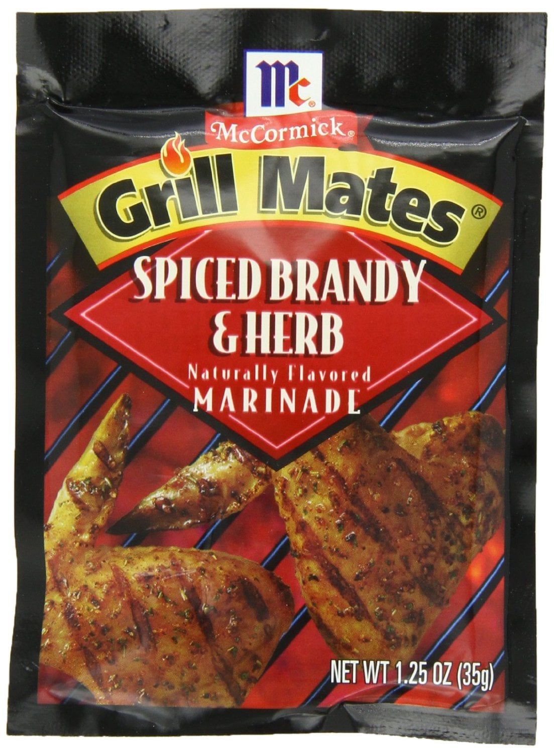 McCormick Grill Mates Spiced Brandy & Herb Marinade, 1.25 OZ (Pack of 4