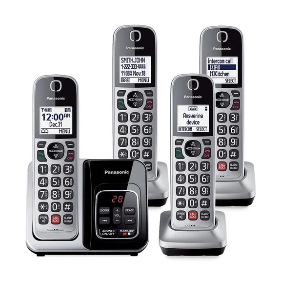 Teléfono Panasonic KX-TG3824S BT 4 Ext Reacondicionado