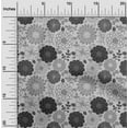 thumbnail image 2 of oneOone Cotton Cambric Gray Fabric Floral Retro Diy Clothing Quilting Fabric Print Fabric By Yard 56 Inch Wide, 2 of 5