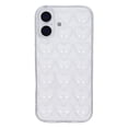 thumbnail image 2 of Funda compatible con iPhone 16 Pro para mujer, diseño de corazón de burbujas 3D, diseño kawaii, ideal para iPhone 16 Pro de 6,3 pulgadas, transparente., 2 of 8