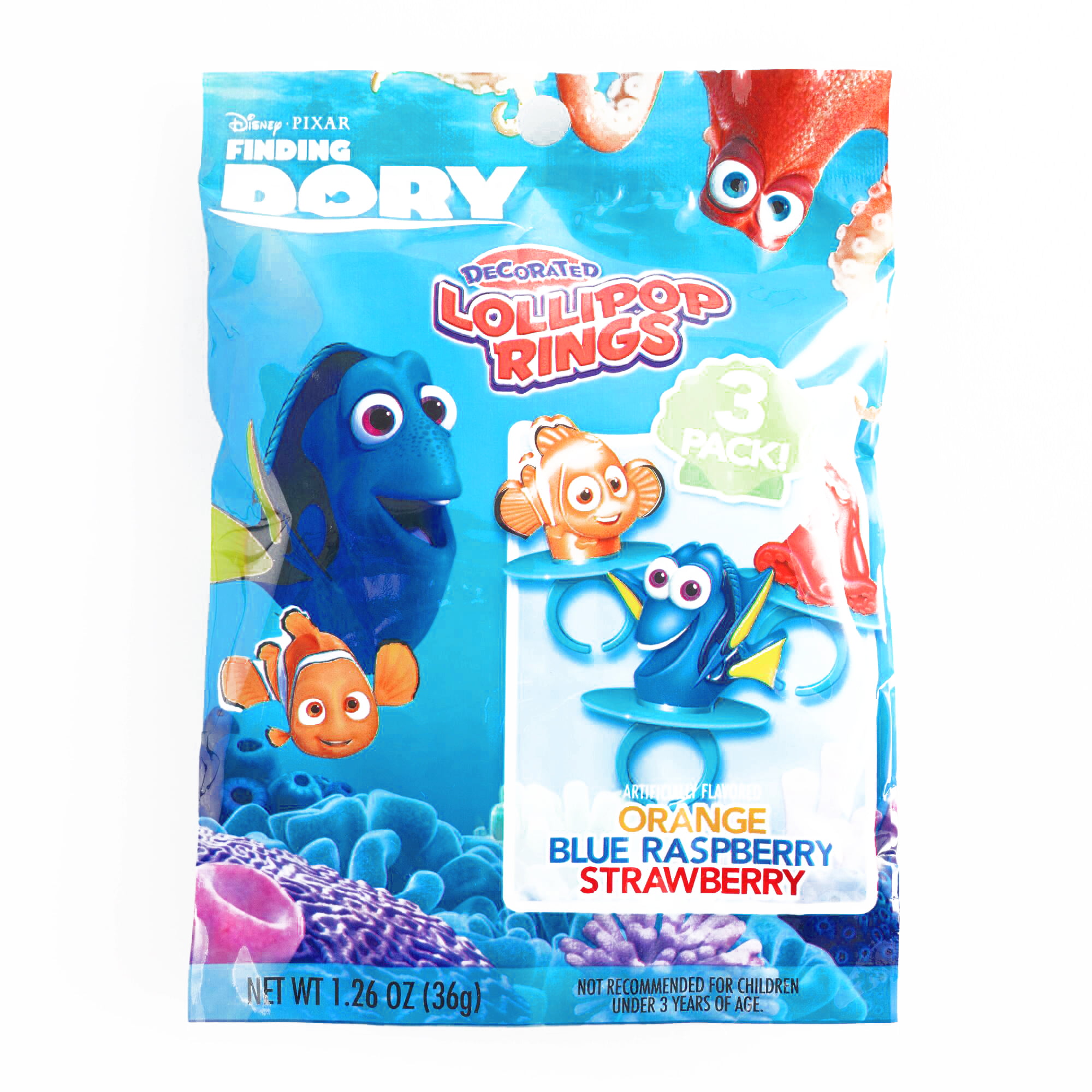 3 Pk 6 Total Items Finding Dory 3 Ring Pocket Folders and Notebook for Kids School 