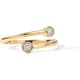 thumbnail image 1 of Anillo de derivación con circonita cúbica chapado en oro de 14 quilates | Anillo BTY de diamantes de imitación | Anillos apilables para mujer, 1 of 4
