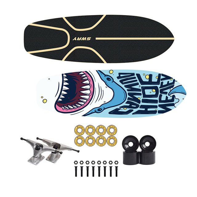 Monopatín DYNWAVEMX Cubierta de Arce Completo para Jóvenes Ruedas de Camiones Rodamiento ABEC Patineta Completa