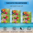 thumbnail image 5 of GZHJMY Beach Towel for Women Girls, Colourful Flower Spring Bath Towel, Oversized Lightweight Sport Towel, 31x63 Inch, 5 of 7