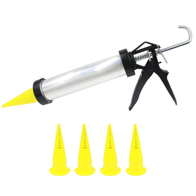 Pesca Cebo de pesca de carpa para hacer Boilie Gun, cebo para hacer salchichas con 4 Uds. De boquillas de repuesto