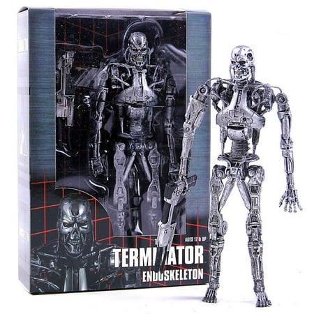 Terminator T-800 & T-1000 Endoskeleton Action Figures - Movie Collectible Set