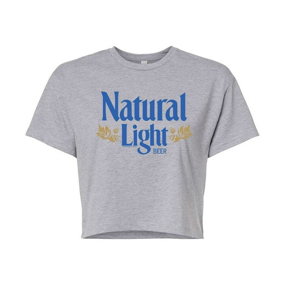 Natural Light - Logo - Junior's Cropped Graphic T-Shirt