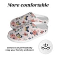 thumbnail image 6 of Lsque Rose Flowers Pattern Womens Comfort Cotton on Scuff With Memory Foam and Anti-skid Sole Slipper-37/38, 6 of 7