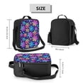 thumbnail image 2 of Rateoe Rainbow Snowflakes Lunch Bag Reusable Lunch Box with Shoulder Straps for Men Women Insulated Portable Lunchbox for adults Suitable for School Work Picnic, 2 of 7