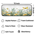 thumbnail image 2 of CURLYOOT Wildflowers Floral Spring Runner Rug 2'x6' Washable Kitchen Runner Rug Indoor Non Slip Laundry Rugs Summer Butterfly Floor Carpet for Hallway Kitchen Entryway Bedroom Living Room, 2 of 9