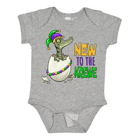 

Inktastic New to the Krewe Mardi Gras Baby Alligator Gift Baby Boy or Baby Girl Bodysuit
