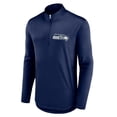 thumbnail image 2 of Men's Fanatics College Navy Seattle Seahawks Tough Minded Quarter-Zip Top, 2 of 3