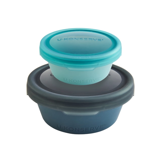 Contenedor de almacenamiento de alimentos U Konserve BounceBox Platinum Silicone
