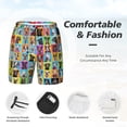 thumbnail image 6 of Picia Cute Dogs Collage pattern Mens Swim Trunks with Compression Liner Stretch Beach Shorts Quick Dry with Zipper Pockets No-Chafing Board Shorts-XX-Large, 6 of 9