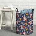 thumbnail image 6 of Fotbe Christmas Bunny A Pattern Laundry Basket with Handles, Waterproof Large Laundry Hamper, Wash Bag for Corner Dorm, Rolling Laundry Basket with Handles-Medium, 6 of 6
