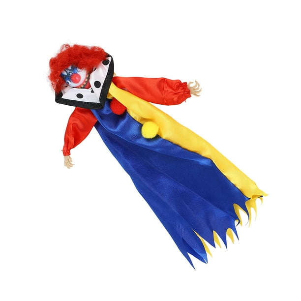 Muñeco de Payaso Muñeco de Payaso Espeluznante Aterrador Adorno de Muñeco de Payaso Colgante para Actividades Temáticas de Terror Decoración de Halloween Adornos de ANGGREK Otros