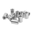 thumbnail image 4 of Round Connector Nut, M10x1.5 Stainless Steel Precise Rustproof Rod Coupling Nuts Wear Resistant  For Replacement, 4 of 8
