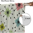 thumbnail image 6 of Mid Century Atomic Curtains, Vintage Atomic Stars Exploding Modern Geometric Boomerangs, Bedroom Living Room Blackout Noise Reduction Curtains42X63 Inch, 6 of 6