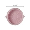 thumbnail image 4 of Bewildely Freidora de aire Olla Reutilizable Resistente al calor Cocina Horno Cesta Chips Bandeja para hornear Estera Reemplazo Liner A prueba de fugas Pad Cocina y Comedor Rosado Bewildely HA062941-01, 4 of 6