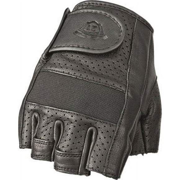 Highway 21 Half Jab Perforated Gloves for Rugged Riding, Motorcycle Gloves for Men and Women X-Large