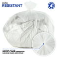 Stock Your Home Clear 4 Gallon Trash Bag (200 Pack) UnScented Small Garbage Bags for Bathroom