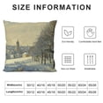 thumbnail image 5 of Orinice Snowy Landscape Trees Church Graphic Decorative Cushion Throw Pillow Cover for Home Couch Living Room Bed Sofa Winter Décor for Car Couch Bedroom 1PC 12x12in, 5 of 5
