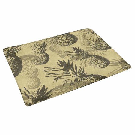 Pop Pattern Pineapple Front Door Mat 30x18 Inches Welcome