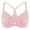 Pink, variant on Curyon Racerback Front Close Bra Women's Underwire Unpadded Plus Size Bras,34DD