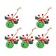 thumbnail image 4 of 5 campanas de Navidad, decoración navideña, bonitas hechas a mano con recorte de estrella, campanas de Metal navideñas para puerta, porche, ventana, Verde 3cm Macarena Colgante colgante, 4 of 8