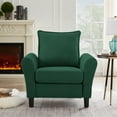 thumbnail image 5 of Pingliang Home Linen Fabric Accent Chairs, Mid Century Modern Armchair, Upholstered Comfy Single Sofa 1 Seat Sofa for Living Room, Apartment, Bedroom,Small Space Studio Office,Green, 5 of 11