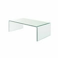 thumbnail image 1 of Heavenly Collection Glass Small Coffee Table in Clear, Clear Glass Small Coffee Table, Un-tempered Glass Small Coffee Table, Bent Glass Small Coffee Table, Waterfall Coffee Table, Glass Small Coffee T, 1 of 9