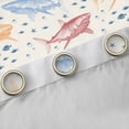 thumbnail image 4 of Erosebridal Cute Shark Blackout Curtains Set of 2 (52x84 Each) for Kid, Sealife Animal Window Curtains, 4 of 6