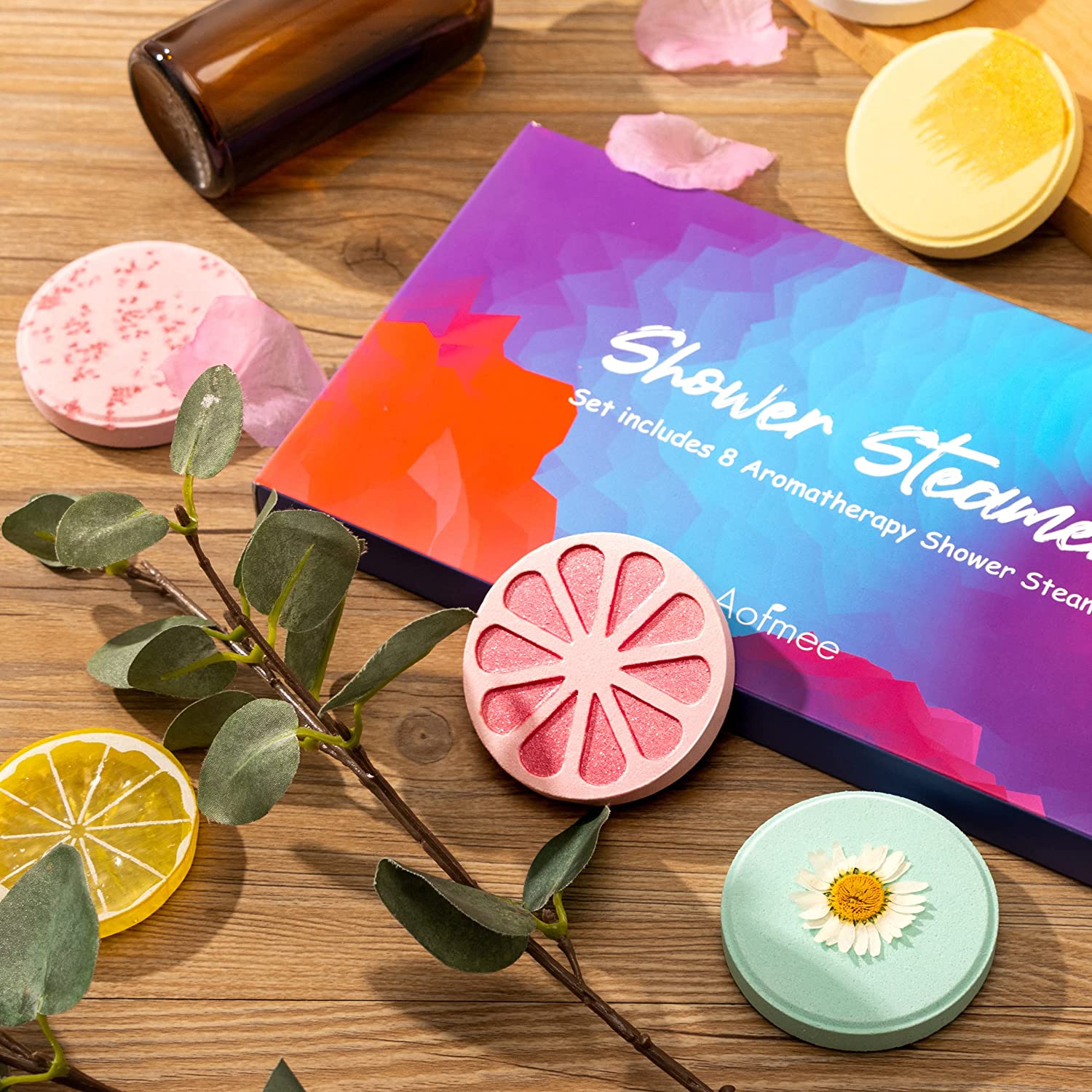 Aofmee Shower Steamers 8 Pack Aromatherapy Bath Bombs photo 6