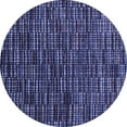 thumbnail image 1 of Ahgly Company Indoor Round Abstract Blue Modern Area Rugs, 5' Round, 1 of 4