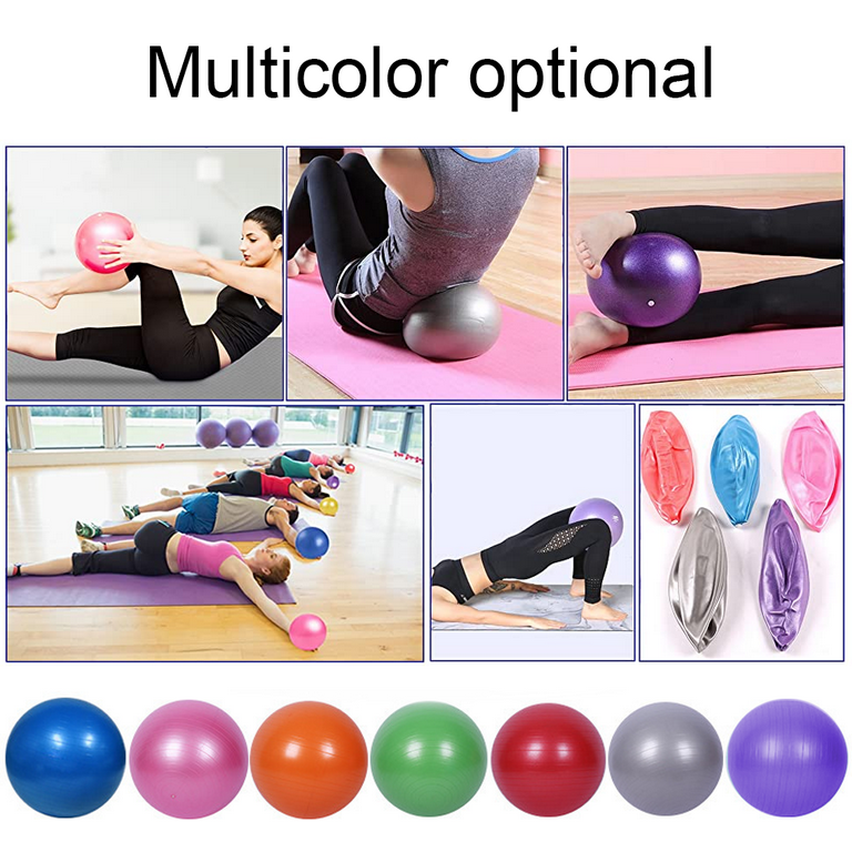 Pilates Ball Small Exercise Ball, Bender Ball, Mini Soft Yoga Ball, Workout  Ball for Stability, Barre, Fitness, Ab, Core, Physio and Physical Therapy  Ball at Home Gym & Office，red,，red,F45191 