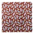 thumbnail image 4 of Bimba Foulard en Pure Soie Imprimée Aquarelle à Plumes Rouges pour Cheveux, Cou, Tête Bandanas pour Femmes 40 x 40 Pouces, 4 of 6