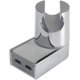 thumbnail image 1 of 1 pieza (plata) Soporte para cabezal de ducha, montaje en pared, soporte para barra de ducha, soporte para brazo de ducha ajustable, hecho de ABS, cromo pulido, 1 of 5
